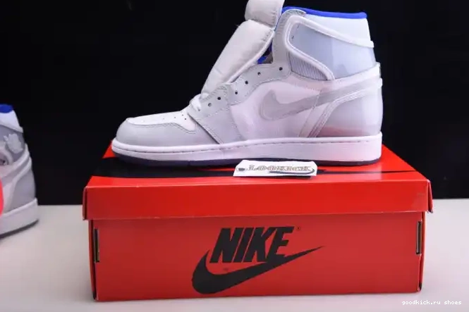 Rep Racer Air High Zoom Jordan 1 CK6637-104 Retro White Blue 0529